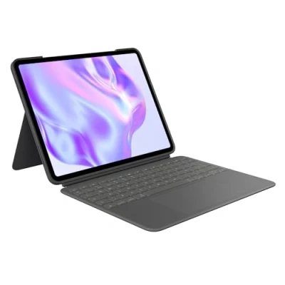 Imagen de Funda con Teclado Logitech Combo Touch iPad Pro 13 inch, Retroiluminación, Accesos directos, extraíble, 4 modos de uso, Trackpad, Negro