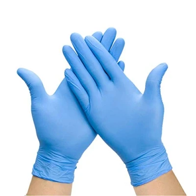Imagen de Guantes Desechables de Nitrilo Azul Sin polvo, Stock Disponible, Envío Rápido, Caja 100 guantes. Color talla S