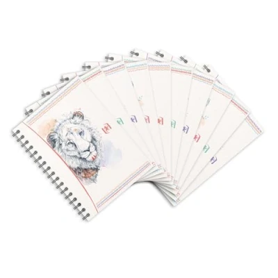 Imagen de Oxford 400124701 Lote de 10 cuadernos cuadrados pequeños (5 mm, 100 páginas, encuadernación integral, cubierta tarjeta flexible, unidades, unidades