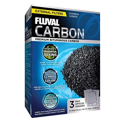 Imagen de Fluval Carbón para Filtro Externo, 300 grs, 3 x 100, Razas grandes