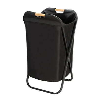 Imagen de WENKO Pongotodo Loft Cesta para la Ropa, Plegable Negro