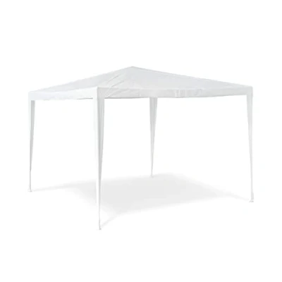 Imagen de relaxdays Carpa pabellón para Fiestas y Festivales, Tubos de Acero 110 g PE, 2,5 x 3 m, Blanco