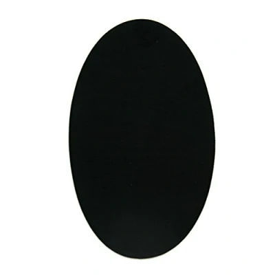 Imagen de 2 rodilleras de Ante color Negro termoadhesivas para planchar. Coderas proteger tu ropa y reparación pantalones, chaquetas, jerseys, camisas. 16 x 10 cm. Ref. 93
