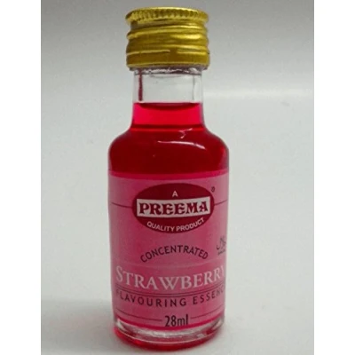 Imagen de Esencia aromatizante de alimentos fresa Preema 28 ml botella