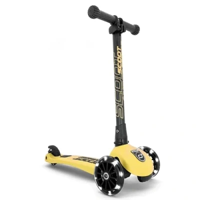 Imagen de Scoot &amp; Ride Highwaykick 96358 Patinete con 3 Luces LED (plástico/Metal, 55 x 15 24 cm), Color Amarillo