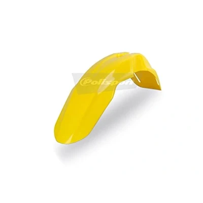 Imagen de Polisport 8560100001 Guardabarros Delantero réplica OEM Fabricado en plástico Brillante Duradero y Resistente Compatible con Motocicletas Suzuki Color Amarillo
