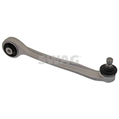 Imagen de SWAG 32 73 0020 Barra oscilante, suspensión de ruedas con apoyo Eje delantero, derecha, arriba, delante Brazo oscilante transversal Aluminio