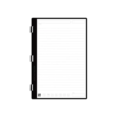 Imagen de ROCKETBOOK Paquete de páginas a rayas, papel cuaderno profesional escaneable, escribir, escanear, borrar, reutilizar 20 hojas rayadas, color blanco, tamaño ejecutivo: 6 x 8.8 pulgadas