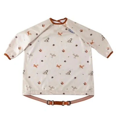 Imagen de BIBaDO Babero de manga larga para bebés y niños pequeños 6 a 36 años. alimentación prueba desorden que se fija tronas, cochecitos mesas. 100 % impermeable, lavable