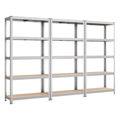 Imagen de SONGMICS Estantería Pesada de 5 Niveles, Acero, Montaje Rápido, Garaje, Almacén, Trastero, Carga 875 kg, 40 x 270 180 cm, Plata GLR040E03