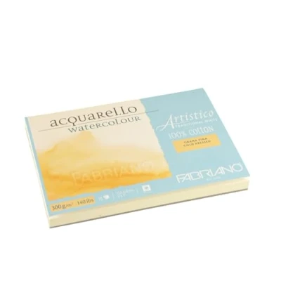 Imagen de Fabriano ATW BL 4CO 25 M real hecha de papel la acuarela Hahnemühle GF 12,5 x 18 cm, color blanco