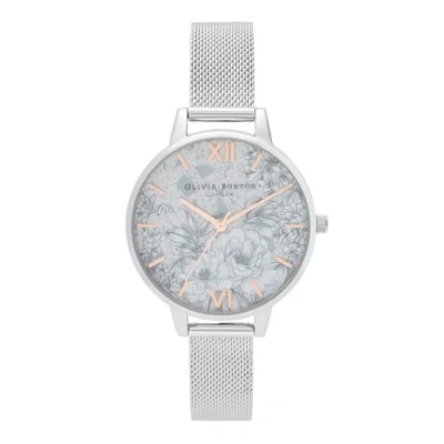 Imagen de Olivia Burton Reloj Analógico de Cuarzo para mujer con Correa en Acero Inoxidable OB16TZ06
