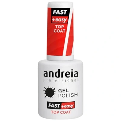 Imagen de Andreia Top Coat de Gel Profesional para Decoración Uñas con Acabado Brillante Rápido y Fácil Reparación Manicura Esmalte UV/LED 10,5 ml