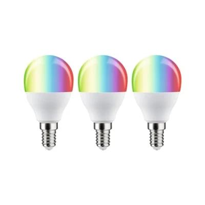 Imagen de Paulmann 29154 Estándar 230 V Smart Home Zigbee LED gota E14 3 x 470 lm 5 W RGBW+ regulable mate Set