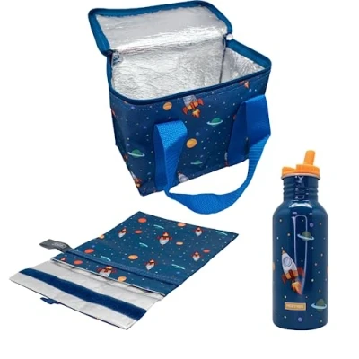 Imagen de NERTHUS FIH 1289 Set Espacio Isotérmico Bolsa de Almuerzo + Botella Ultraligera Merienda