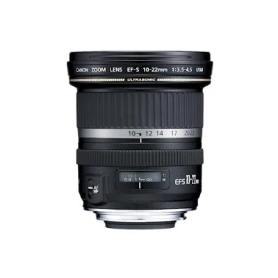 Imagen de Canon 10 22 mm f/3.5 4.5 EF S USM Objetivo para (Distancia Focal 16 35mm, Apertura f/3.5, diámetro: 77mm) Color Negro