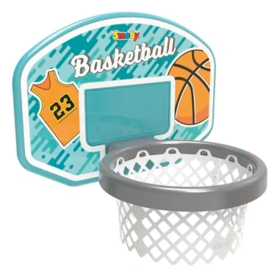 Imagen de Smoby Canasta Baloncesto 3 en 1 Accesorio para Toboganes XL y Super Megagliss o Montar la Pared, Resistente A los Rayos UV, Balón no Incluido. Partir de años (7600820700)
