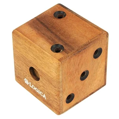 Imagen de Logica Juegos Art. Dado Laberinto Rompecabezas 3D de Madera Preciosa Dificultad 4/6 Extrema Colección Leonardo da Vinci