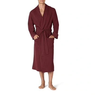 Imagen de Amazon Essentials Albornoz Ligero (disponible en talla grandes y largos especiales) Hombre, Burdeos Intenso, 5XL Grande