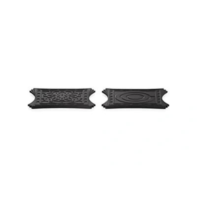 Imagen de Le Creuset Salvamanteles magnéticos, Set de 2, Silicona, 9.5 x cm , Negro Onyx, 93009400140002