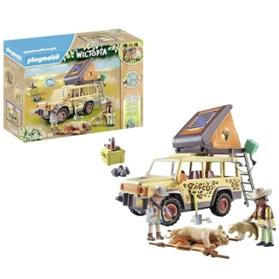 Imagen de PLAYMOBIL Wiltopia Vehículo Todoterreno con Leones