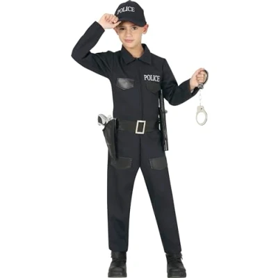 Imagen de FIESTAS GUIRCA Uniforme de policía Disfraz niño 7 a 9 años