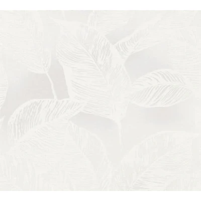 Imagen de A.S. Création Natural Living 386632 Papel pintado (10,05 x 0,53 m, fabricado en Alemania), color gris y blanco