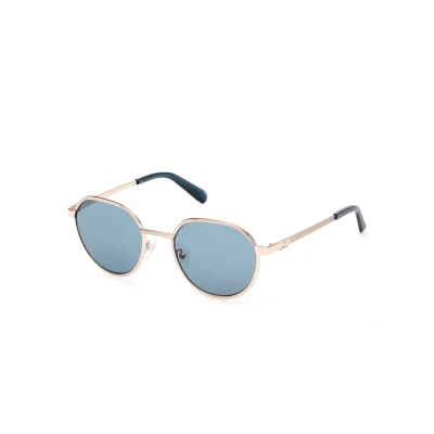 Imagen de Guess Hombre GU00207 32V Gafas de sol Metal Oro Azul Redonda Normal