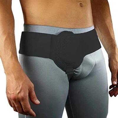 Imagen de Cinturón de Hernia inguinal para Hombres y Mujeres,Soporte con Almohadilla compresión extraíble Correa Cintura Ajustable,para Hernias inguinales,inguinales