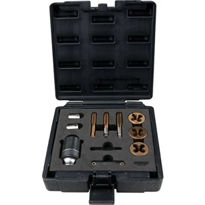 Imagen de KS Tools 150.1420 3/8&quot; Juego de terrajas para tuercas y tornillos ruedas, 11 pzs