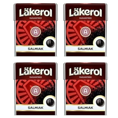 Imagen de Cloetta Lakerol Salmiak pastillas 4 cajas of 25g