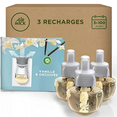 Imagen de Air Wick Ambientador Eléctrico casa con aroma a Vainilla y Orquídea, 3 recambios
