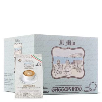 Imagen de 128 Cápsulas Di Cappuccino Comp. Lavazza A Modo Mio Gattopardo