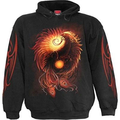 Imagen de Spiral Phoenix Arisen Black (Felpa con Cappuccio Unisex TG. S) Merchandising