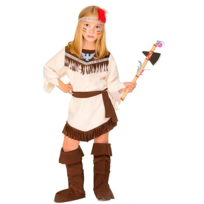 Imagen de WIDMANN MILANO PARTY FASHION disfraz niño indio, vestido, india, salvaje oeste, hija del jefe, carnaval
