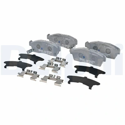 Imagen de DELPHI LP5010EV Juego de pastillas freno Chapa antichirridos con accesorios PEUGEOT: iOn Hatchback