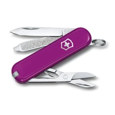Imagen de Victorinox, Classic SD, Navaja Multiuso Suiza, Cuchillo bolsillo, Regalo, 7 Funciones, Hoja pequeña, Lima de uñas