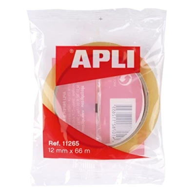 Imagen de APLI 11265 Cinta adhesiva transparente (12 mm x 66 m)