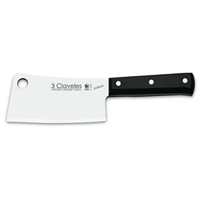 Imagen de 3 Claveles Uniblock Hachuela de 16 cm, Acero Inoxidable, Negro, 32.5x9x1.5 cm
