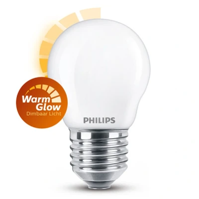 Imagen de Philips LED Classic WarmGlow E27 P45 3,4W mate