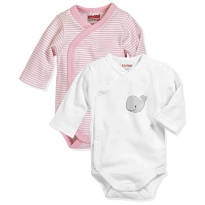 Imagen de Playshoes Wrap Body 1 arm 2 pack Whale, bebe Unisex niños, Rosa (Pink/White), 62
