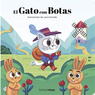 Imagen de El Gato con Botas. Cuento mecanismos: Ilustraciones de Laura Estrada (Cuentos clásicos mecanismos)