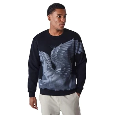 Imagen de Project X Paris À COL ROND Motif ÉQUESTRE Sudadera, Hombre, Talla: Large, Noir