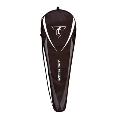 Imagen de Talbot Torro 449183 Funda Completa Badminton Isoforce, Universal, Adecuada para Todas Las Raquetas Estándar Negro Blanco, Talla única