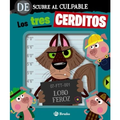 Imagen de Descubre al culpable. Los tres cerditos (Castellano A PARTIR DE 0 AÑOS MANIPULATIVOS (LIBROS PARA TOCAR Y JUGAR), POP UPS Otros libros)
