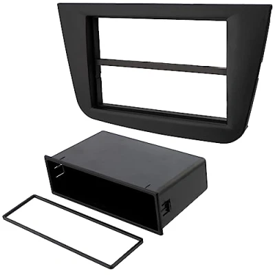 Imagen de AERZETIX C24514 Marco Adaptador 2 ISO para Radio de Coche en plástico Compatible con Seat Altea 2004+, XL 2006+, Toledo 2004 2009
