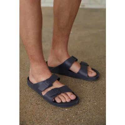 Imagen de Jack &amp; Jones Jfwcroxton Moulded Sandalias planas, Hombre, Talla: 40, Anthracite Zapatos