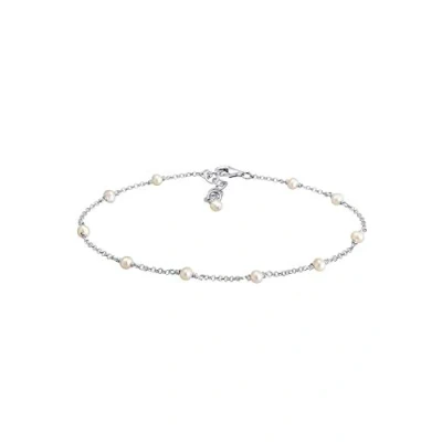 Imagen de Elli Tobillera Mujeres Elegante con Perlas de Agua Dulce en Plata Ley 925