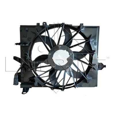 Imagen de NRF 47861 Ventilador de radiador 488 12 400 con bastidor (armazón), Motor sin escobillas
