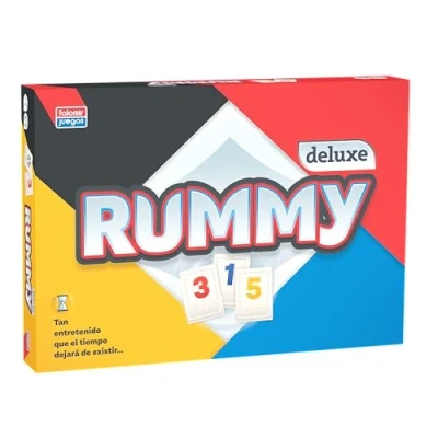 Imagen de Falomir Deluxe Rummy de Luxe. Juego Mesa. Clásico, Multicolor, Sin Talla (646396)